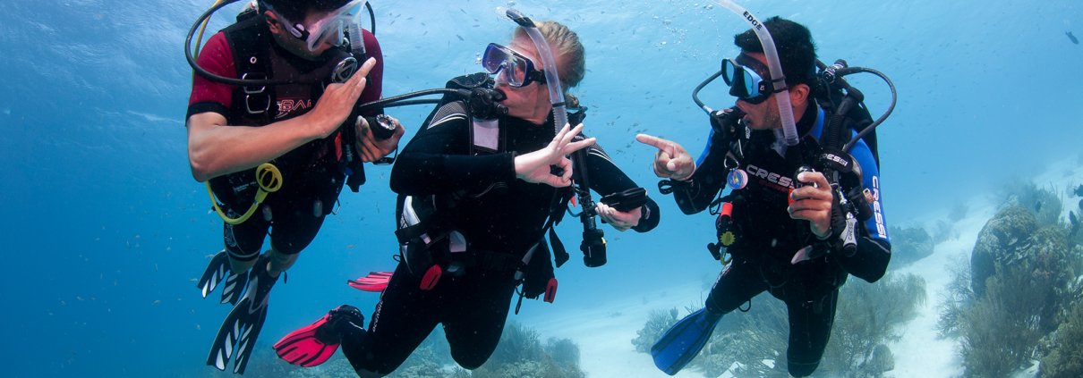divers scuba diving in cyprus